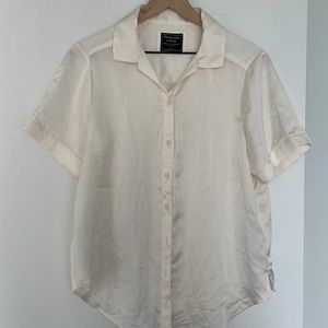 Abercrombie Satin Short Sleeve Shirt